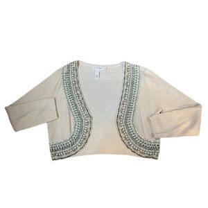 NWOT- Subtle Luxury Beaded Bolero